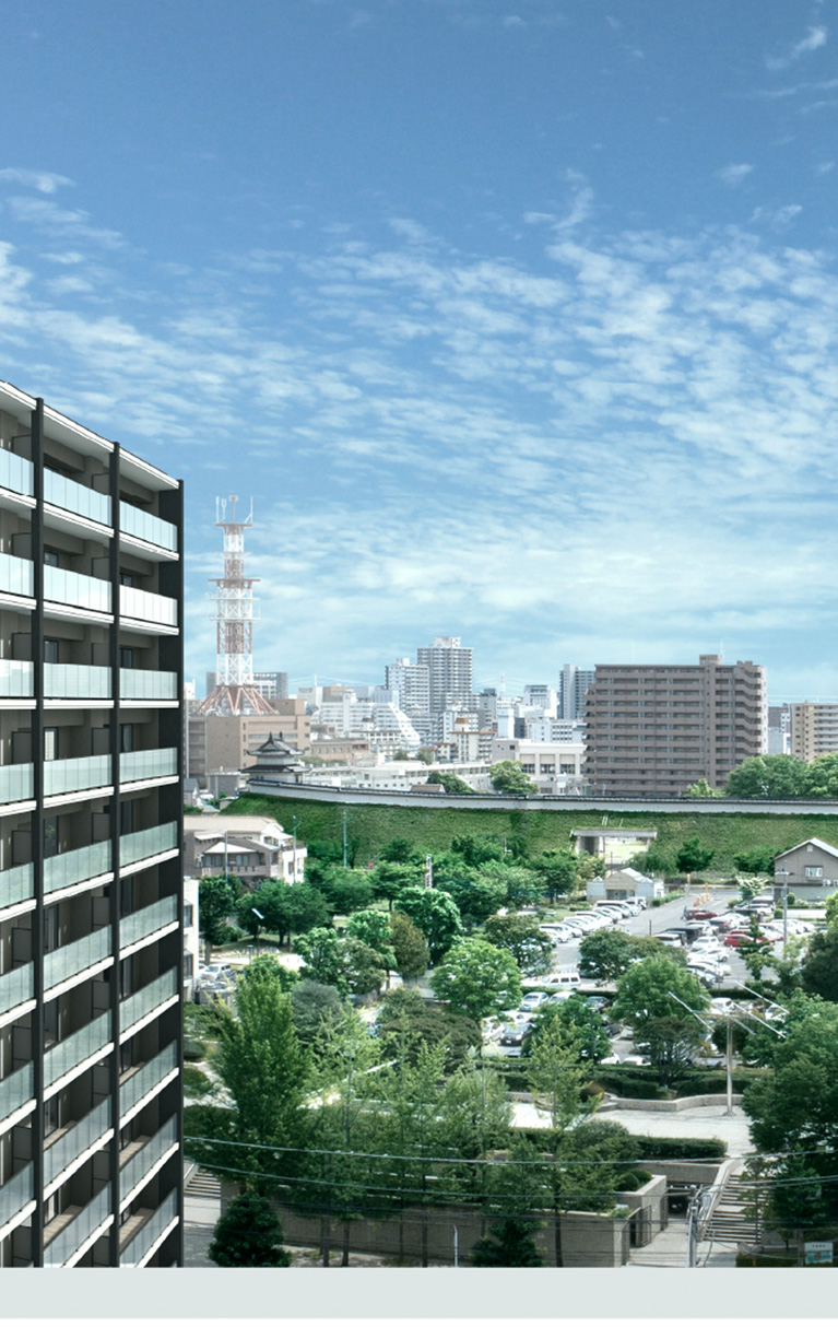 完成予想CG/クレアホームズ 宇都宮城址公園(参考画像)