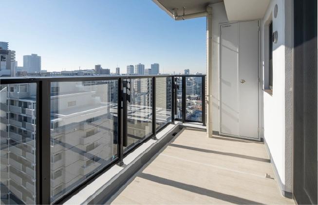 バルコニー／Aタイプ15階（分譲済・2026年2月撮影）