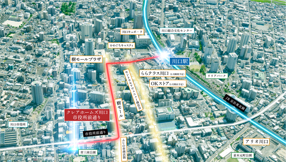 川口駅周辺